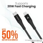 Ambrane AMC-10 MFI Certified Lightning Braided Cable - Image 2