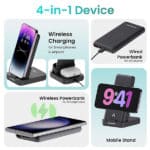 Ambrane Aerosync Quad Wireless 4 in 1 Power Bank with Mobile Stand - Image 6