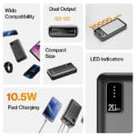 Ambrane Capsule 20 20000mAh Polymer Battery Powerbank - Image 4