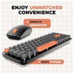 Ambrane KeyPop Combo of Wireless Keyboard with Mouse Retro Typewriter - Image 2