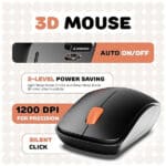 Ambrane KeyPop Combo of Wireless Keyboard with Mouse Retro Typewriter - Image 3