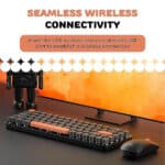 Ambrane KeyPop Combo of Wireless Keyboard with Mouse Retro Typewriter - Image 6