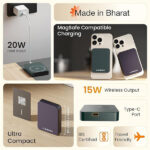 Ambrane Mini Strong Magnetic Wireless Power Bank - Image 2