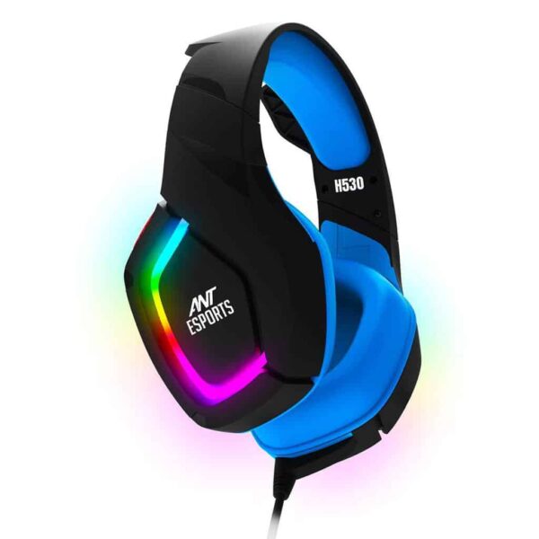 Ant Esports H530 Multi-Platform Pro RGB LED Wired Gaming Headset for PC/ PS4 / Xbox One/Nintendo Switch/Android/iOS (Blue)