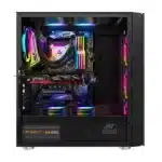 Ant Esports ICE-511MT Auto RGB Cabinet Black - Image 3