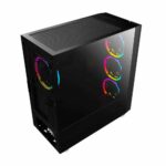 Ant Esports ICE-511MT Mid Tower Mesh Gaming Cabinet Computer Case Supports E-ATX, ATX, Micro-ATX, Mini-ITX Motherboard with Sliding Tempered Glass Side Panel, 3 x 120mm Auto-RGB Front & 1 x120mm Fan - Image 5