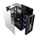 Ant Esports ICE-511MT Mid Tower Mesh Gaming Cabinet Computer Case Supports E-ATX, ATX, Micro-ATX, Mini-ITX Motherboard with Sliding Tempered Glass Side Panel, 3 x 120mm Auto-RGB Front & 1 x120mm Fan - Image 6
