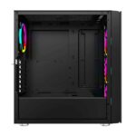 Ant Esports ICE-511MT Mid Tower Mesh Gaming Cabinet Computer Case Supports E-ATX, ATX, Micro-ATX, Mini-ITX Motherboard with Sliding Tempered Glass Side Panel, 3 x 120mm Auto-RGB Front & 1 x120mm Fan - Image 8