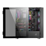 Ant Esports ICE-521MT Mid Tower Computer Case I Gaming Cabinet I Supports ATX MB with Transparent Tempered Glass Side Panel, 3 x 120 mm Auto RGB Front Fans and 1 x 120 mm Rear Fan Preinstalled – Black - Image 7