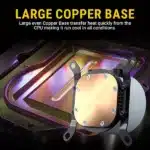 Ant Esports ICE-Flow 360 ARGB 360mm CPU Liquid Cooler Black - Image 9
