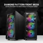 Ant Value VM41 ATX Mid-Tower Gaming Cabinet – Black - Image 2