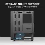 Ant Value VM41 ATX Mid-Tower Gaming Cabinet – Black - Image 7