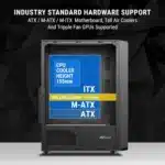 Ant Value VM41 ATX Mid-Tower Gaming Cabinet – Black - Image 8