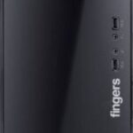 Fingers Ascend C3 Micro ATX Cabinet  (Black)