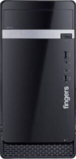 Fingers Ascend C3 Micro ATX Cabinet  (Black)