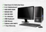 Datamation Assemble Desktop (Intel Core i3/H-61 Motherboard/500GB HDD/240GB SSD/15.4 Monitor/Keyboard/Mouse)