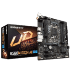 Gigabyte Intel® B560M DS3H AC Ultra Durable Motherboard with Direct 6+2 Phases Digital VRM, Full PCIe 4.0* Design, PCIe 4.0 M.2, Dual Band 802.11ac WIFI, GIGABYTE 8118 Gaming LAN, 8-ch HD Audio with Audio Caps, USB TYPE-C®, RGB FUSION 2.0, Q-Flash Plus