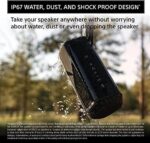 Sony SRS-XE200 X-Series Wireless Ultra Portable-Bluetooth-Speaker, IP67 Waterproof, Dustproof and Shockproof with 16 Hour Battery and Easy to Carry Strap, Black- New - Image 2
