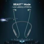 boAt Rockerz Enticer Wireless Neckband with 30 Hours Large Playback, BEAST Mode, ENx Technology, Quick Switch Button (Smoky Cyan) - Image 4