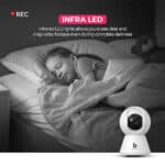 Beetel CC3 360° 3MP Full HD Smart Wi-Fi CCTV Home Security Camera with Night Vision - Image 2