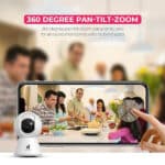 Beetel CC3 360° 3MP Full HD Smart Wi-Fi CCTV Home Security Camera with Night Vision - Image 3