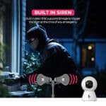 Beetel CC3 360° 3MP Full HD Smart Wi-Fi CCTV Home Security Camera with Night Vision - Image 5