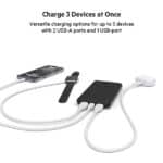 Belkin 10000 mAh Slim Power Bank with 1 USB-C and 2 USB-A Ports to Charge 3 Devices Simultaneously - Image 2