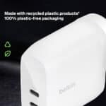 Belkin Fast Charging 60W (30w + 30W) Dual USB-C PPS Wall Charger with 2 Meter Power Extender - Image 7