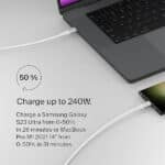 Belkin USB-C to USB-C Braided 3.3 feet 240W PD Cable - Image 4