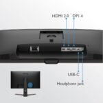 BenQ EW2880U 28-inch 4K UHD Monitor, Bezel-Less, IPS, HDR, 90% DCI P3, FreeSync, 3Wx2 Speakers, USB-C, Brightness Intelligence Plus, Height Adjustment, Tilt, Swivel, HDMI, Display Port, Remote Control - Image 6