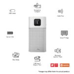 BenQ GV1 Portable Projector with Google Cast & AirPlay, Bluetooth Speaker, Wi-Fi (or Wireless Display), USB-C - Image 3