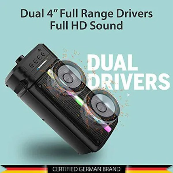 Blaupunkt-PS15-Wireless-Bluetooth-15W-Party-Speaker-4.jpg Blaupunkt PS15 Wireless Bluetooth 15W Party Speaker - Image 4