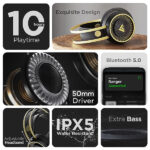 Boult Audio ProBass Ranger Over-Ear Wireless Bluetooth Headphones with Microphone - Image 3