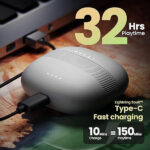 Boult Audio Z35 Earphones with ZEN ENC Mic, 32H Playtime - Image 3