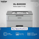 Brother HL-B2000D Mono Laser Printer - Image 2