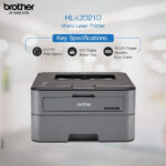 Brother HL-L2321D Single-Function Monochrome Laser Printer - Image 2