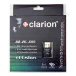 Clarion 600 Mbps Wireless Dual Band USB Adapter | 2.4GHz & 5GHz | Model JM-WL-600