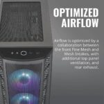 Cooler Master MasterBox MB311L ARGB Airflow Micro-ATX Tower with Dual ARGB Fans, Fine Mesh Front Panel, Mesh Side Intakes, and Tempered Glass Side Panel - Image 5