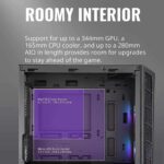 Cooler Master MasterBox MB311L ARGB Airflow Micro-ATX Tower with Dual ARGB Fans, Fine Mesh Front Panel, Mesh Side Intakes, and Tempered Glass Side Panel - Image 6