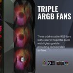 Cooler Master MasterBox TD500 Mesh Triple ARGB Mid Tower Gaming Cabinet with Dual 360mm Radiator Support and Crystalline Tempered Glass - Image 3