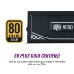 Cooler Master V850 Gold V2, 80 Plus Gold Certified Fully Modular Power Supply – Black - Image 2
