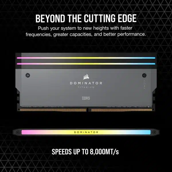 Corsair-Dominator-Titanium-RGB-64GB-32GBx2-DDR5-6600MHz-Ram-Grey-3.webp Corsair Dominator Titanium RGB 64GB (32GBx2) DDR5 6000MHz Ram Grey - Image 3