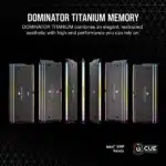 Corsair Dominator Titanium RGB DDR5 32GB (16GBx2) 6000MHz Desktop Ram Black - Image 2