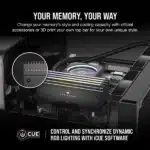 Corsair Dominator Titanium RGB DDR5 32GB (16GBx2) 6000MHz Desktop Ram Black - Image 4