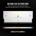 Corsair Dominator Titanium RGB DDR5 32GB (16GBx2) 6000MHz Desktop Ram White - Image 3