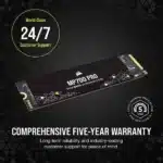 Corsair MP700 PRO 2TB M.2 NVMe 2.0 Gen5 Internal SSD - Image 8
