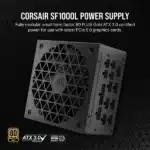 Corsair SF1000L SFX 1000 Watt ATX 3.0 80 Plus Gold SMPS - Image 2