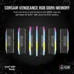 Corsair Vengeance RGB 32GB (16GBx2) DDR5 6000MHz Ram Black - Image 2
