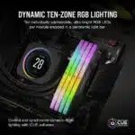 Corsair Vengeance RGB 96GB (48GBx2) DDR5 6400MHz Ram Black - Image 4