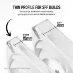 Corsair iCUE AF120 RGB SLIM 120mm Cabinet Fan White Twin Pack - Image 3